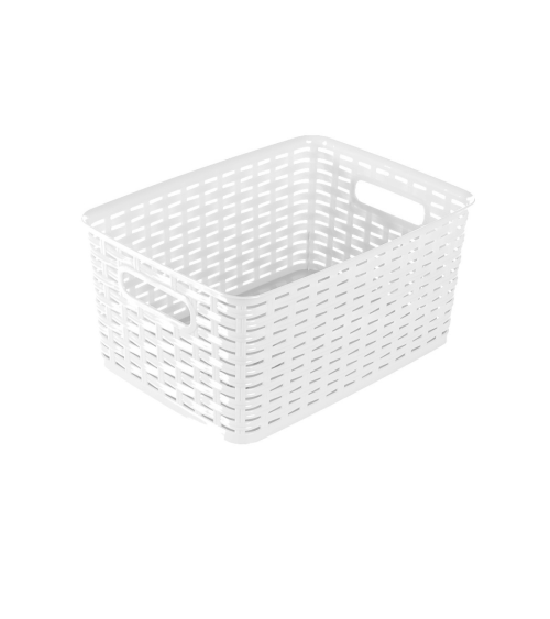 Cesta Blanca de Ratan 10L