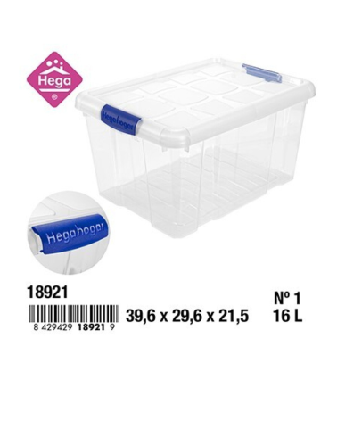 Caja Nueva 16L Nº1 con Cierres - Almacenamiento Seguro