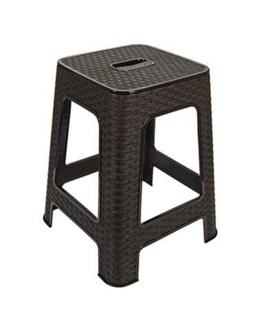 Taburete Rattan Line Marrón de 45,5 cm