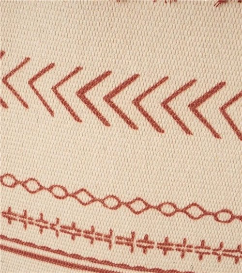 Alfombra de Algodón con Flecos de Estilo Étnico