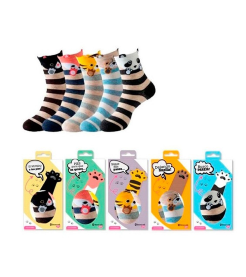Calcetines Estampados con Diseños de Animales Exclusivos