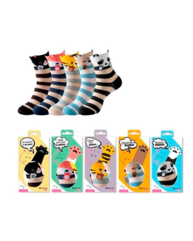 Calcetines Estampados con Diseños de Animales Exclusivos