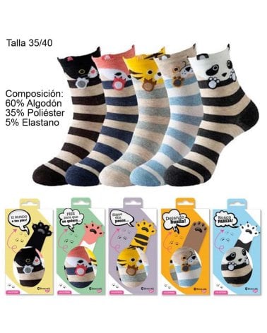 Calcetines Estampados con Diseños de Animales Exclusivos