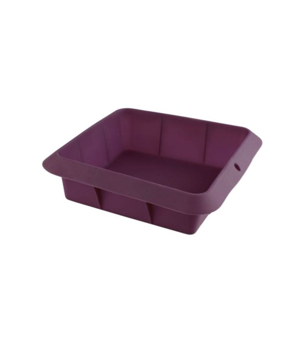 Molde de Silicona para Lasaña 23x23x6,5 en Color Violeta