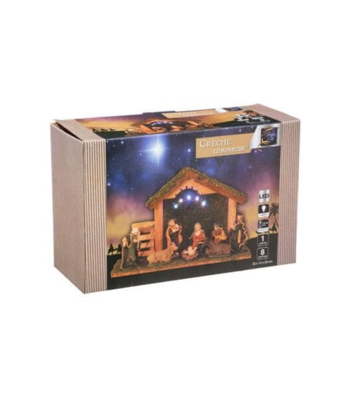 Decoración de Cuna Festiva para Navidad