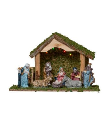 Decoración de Cuna Festiva para Navidad