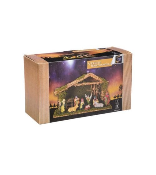 Belén Navideño Decorativo 38x16x23 para Navidad Festiva