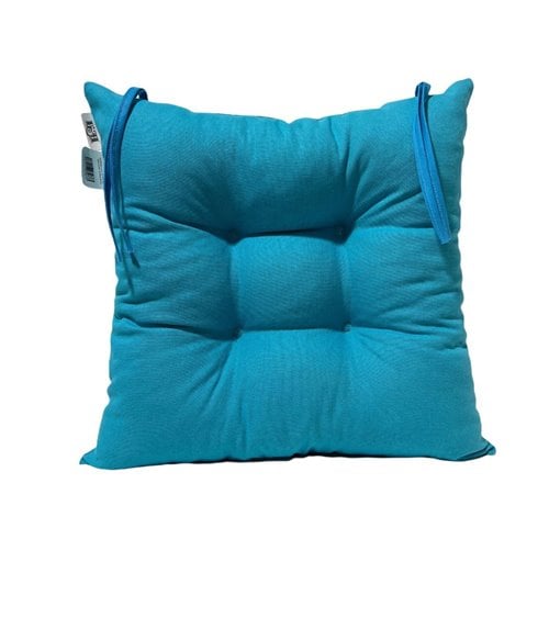 Cojín de Silla Acolchado Cuadrado con Lazos