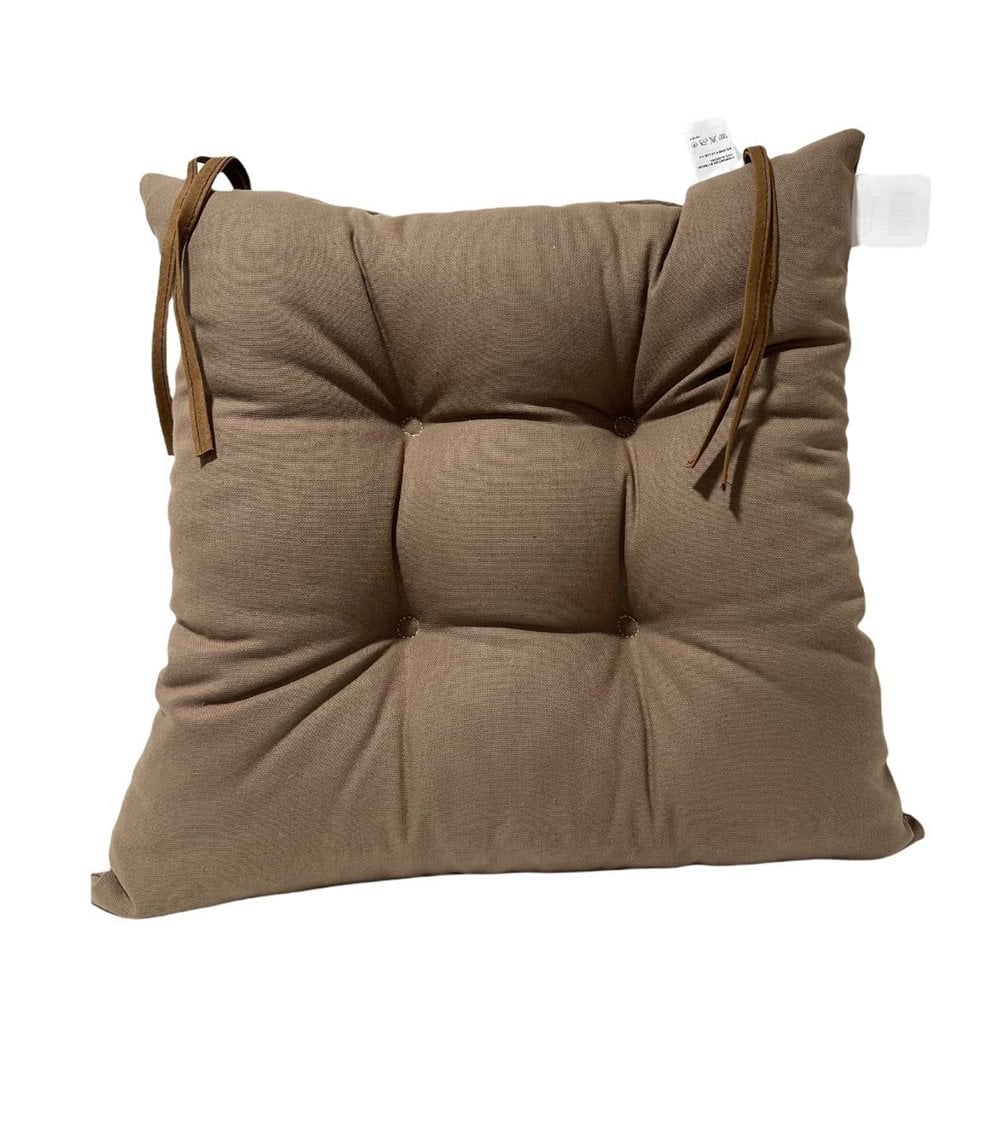 Cojín de Silla Acolchado Cuadrado con Lazos