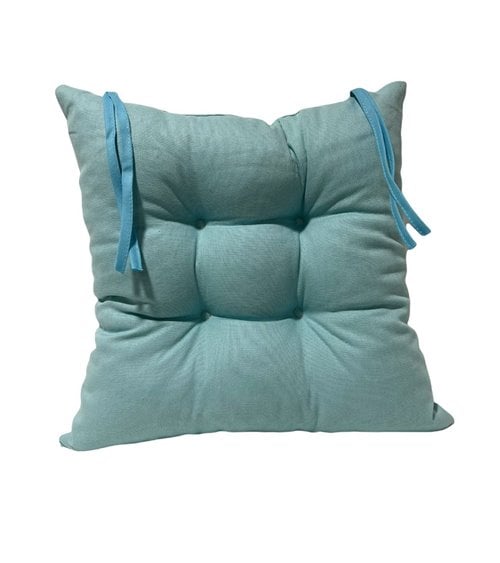 Cojín de Silla Acolchado Cuadrado con Lazos