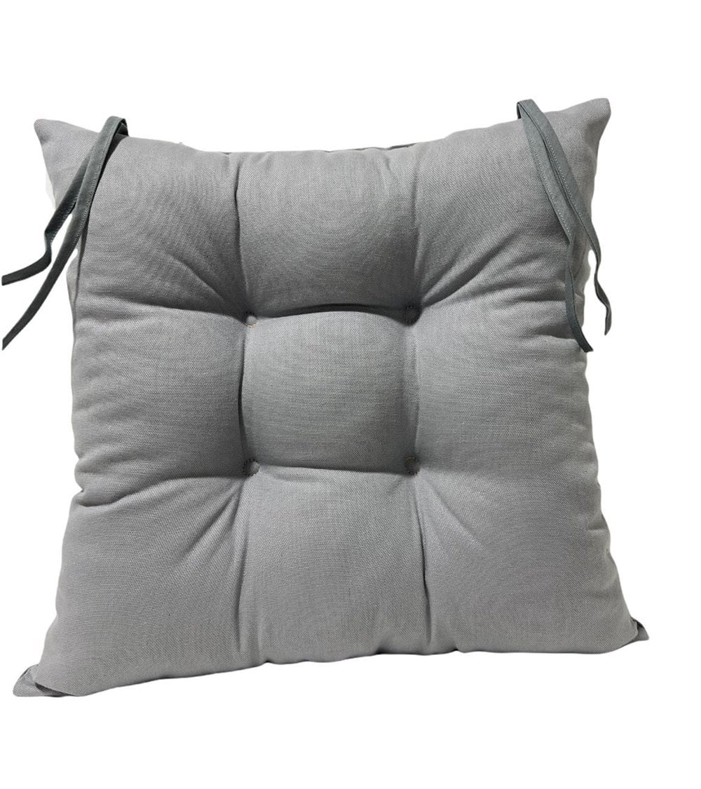 Cojín de Silla Acolchado Cuadrado con Lazos