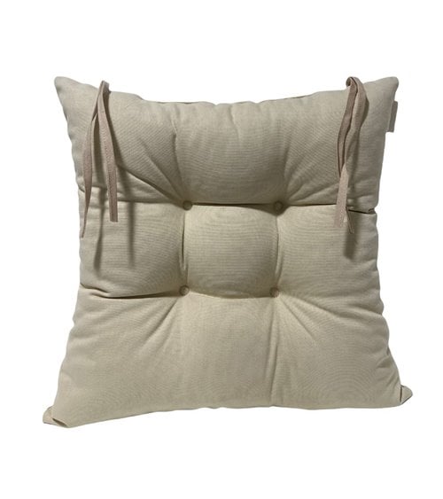 Cojín de Silla Acolchado Cuadrado con Lazos