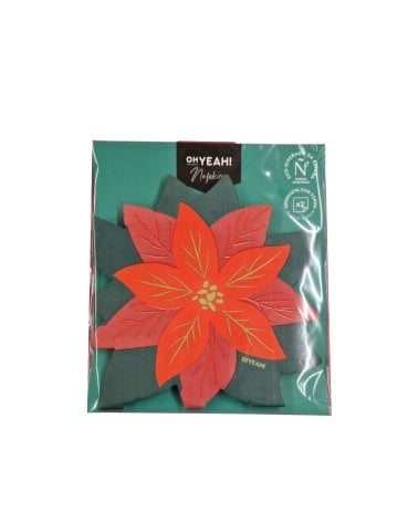 Set de 20 Servilletas Navideñas 33x33 cm