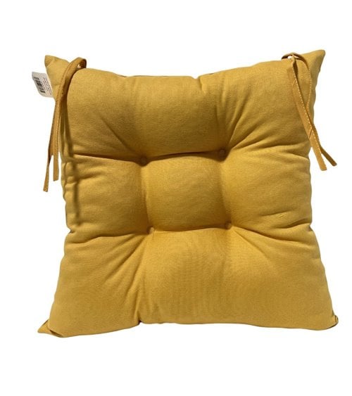 Cojín de Silla Acolchado Cuadrado con Lazos