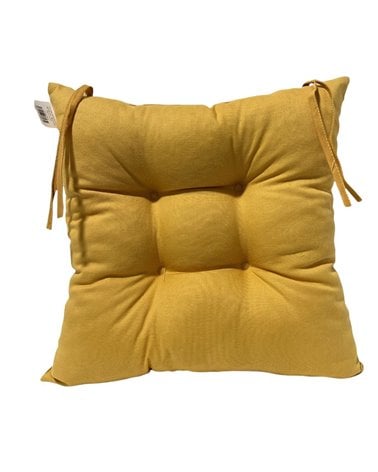 Cojín de Silla Acolchado Cuadrado con Lazos