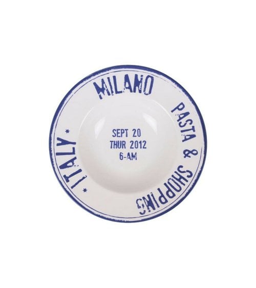 Plato para Pasta 28cm con Letras