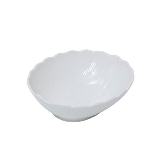 Bol de Hoja Blanca Elegante para Decoración y Uso Diario