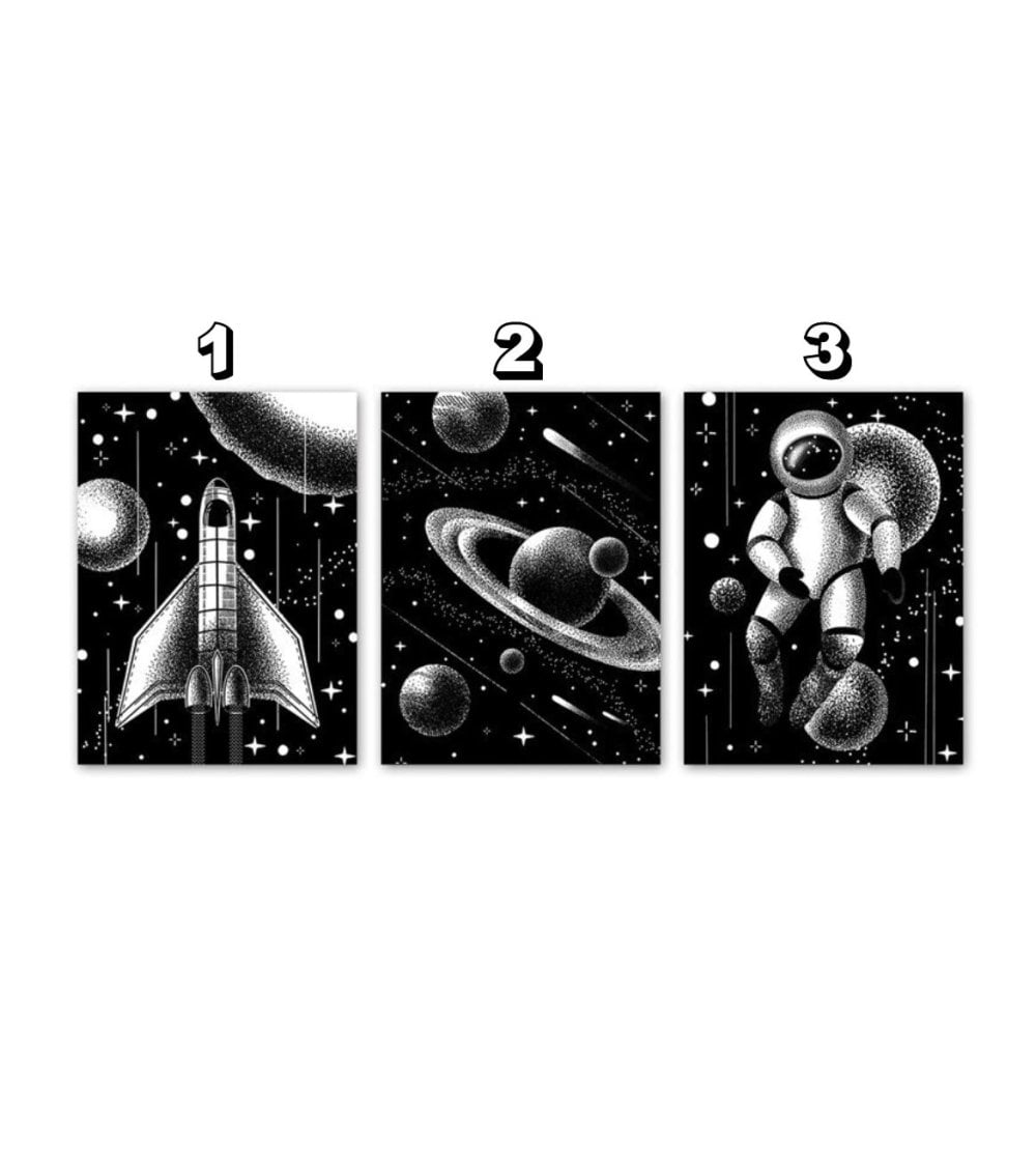 Lienzo Decorativo del Espacio 30x40 cm para Decoración Original