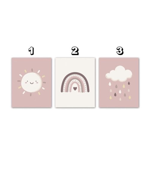 Lienzo Infantil Rosa 30x40cm - Arte para Peques