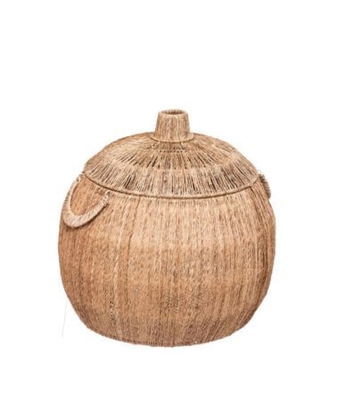 Cesta de Yute Grande 54x46 cm - Almacenamiento Elegante