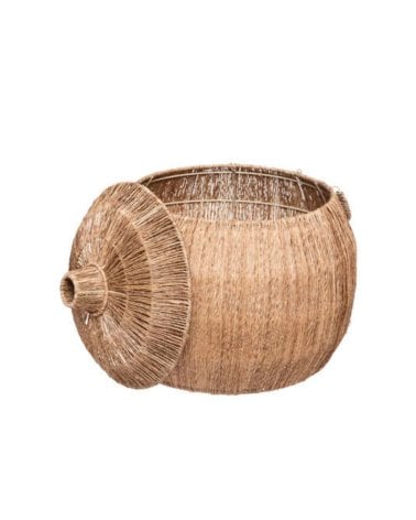 Cesta de Yute Grande 54x46 cm - Almacenamiento Elegante