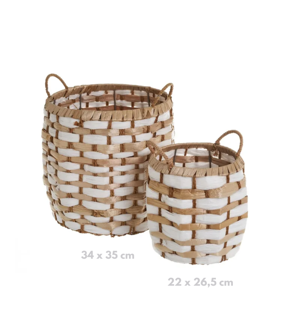 Cesta fibra natural