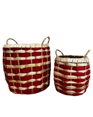 Cesta fibra natural