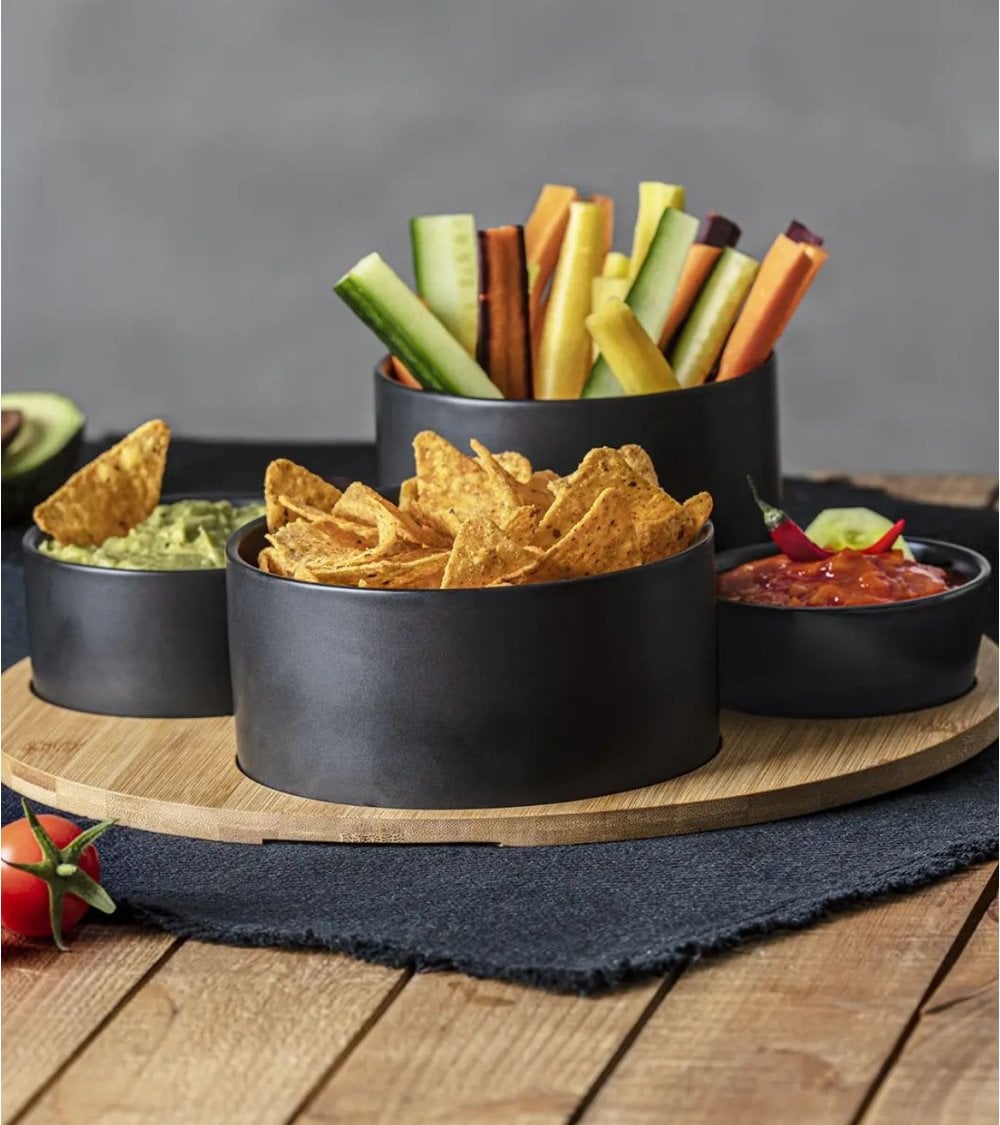 Conjunto de Aperitivos y Bandeja Elegante para Servir