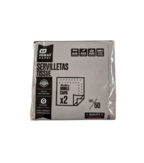 Servilletas de Papel de Doble Capa de 40x40 cm