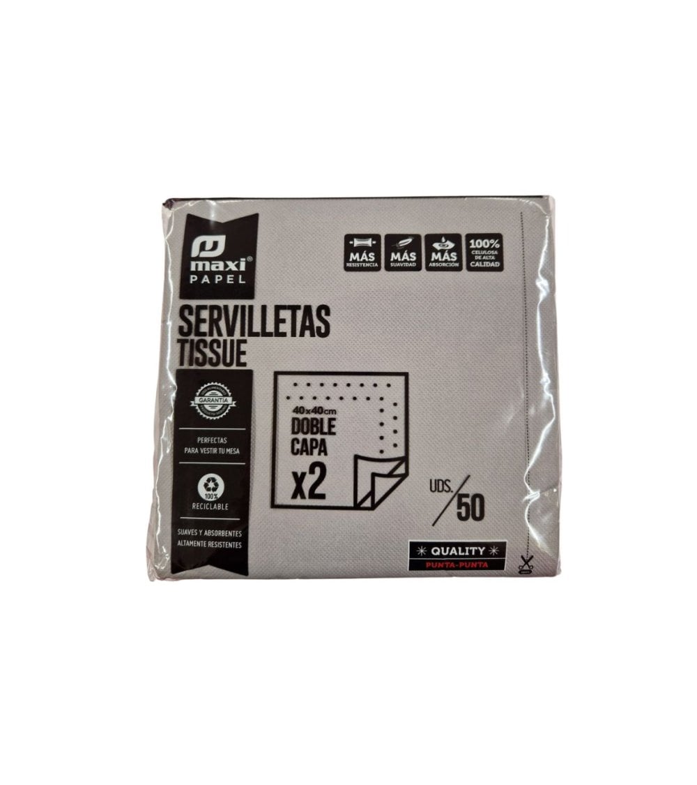 Servilletas de Papel de Doble Capa de 40x40 cm