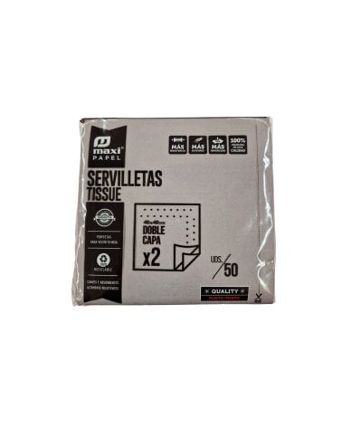 Servilletas de Papel de Doble Capa de 40x40 cm