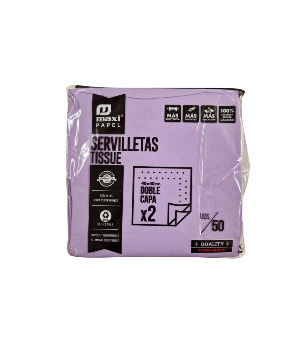 Servilletas de Papel de Doble Capa de 40x40 cm