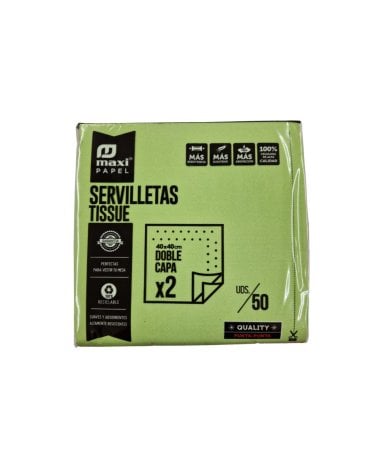 Servilletas de Papel de Doble Capa de 40x40 cm