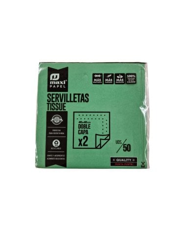Servilletas de Papel de Doble Capa de 40x40 cm