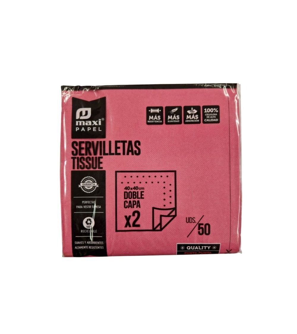 Servilletas de Papel de Doble Capa de 40x40 cm
