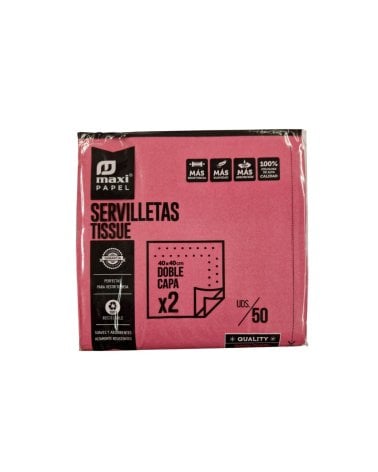 Servilletas de Papel de Doble Capa de 40x40 cm