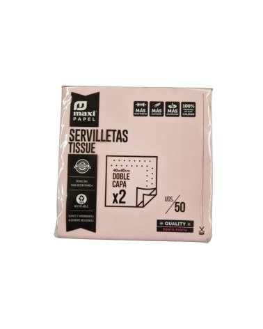 Servilletas de Papel de Doble Capa de 40x40 cm