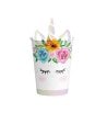 Set de 6 Vasos Desechables de 270 ml con Decoración de Unicornio