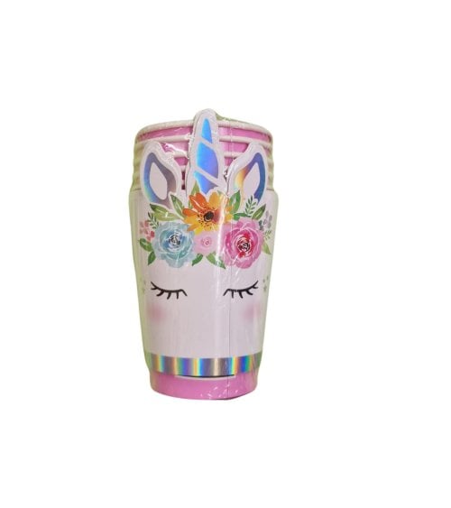 Set de 6 Vasos Desechables de 270 ml con Decoración de Unicornio
