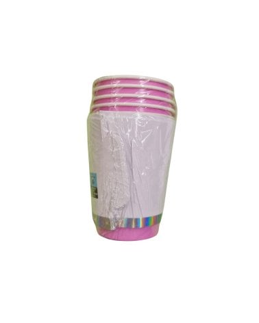 Set de 6 Vasos Desechables de 270 ml con Decoración de Unicornio