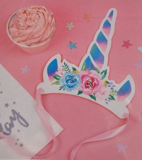 Set de 4 Diademas Unicornio - para Fiestas Infantiles
