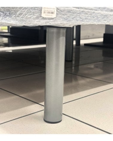 Set 4 Patas Redondas para Somier y Base Tapizada de Metal
