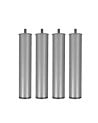 Set 4 Patas Redondas para Somier y Base Tapizada de Metal