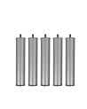 Set 5 Patas Redondas para Somier y Base Tapizada de Metal