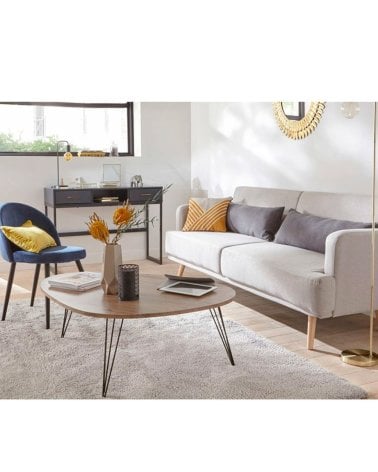 Sofá Cama Gris Claro Jack 3 Plazas