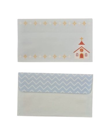 Set de 12 Invitaciones de Mi Primera Comunióncon con Sobre