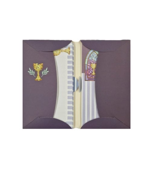 Set de 12 Invitaciones de Mi Primera Comunióncon con Sobre