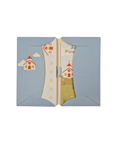 Set de 12 Invitaciones de Mi Primera Comunióncon con Sobre