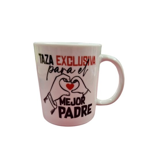 Taza de Cerámica "Exclusiva para el Mejor Padre" - REGALO PERFECTO