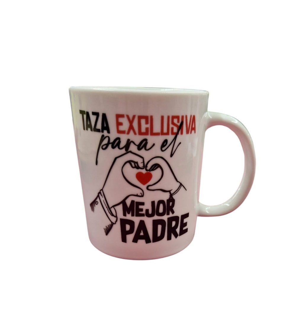 Taza de Cerámica "Exclusiva para el Mejor Padre" - REGALO PERFECTO